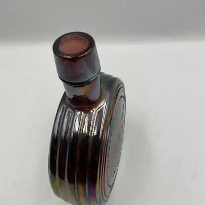 Vintage Wheaton Purple Carnival Glass Bottle