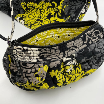 Vera Bradley Black and Yellow Patterned 2 Bag Set