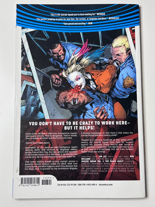 Suicide Squad Vol 1 The Black Vault DC Comics Universe Rebirth Graphic Novel Mar 2017