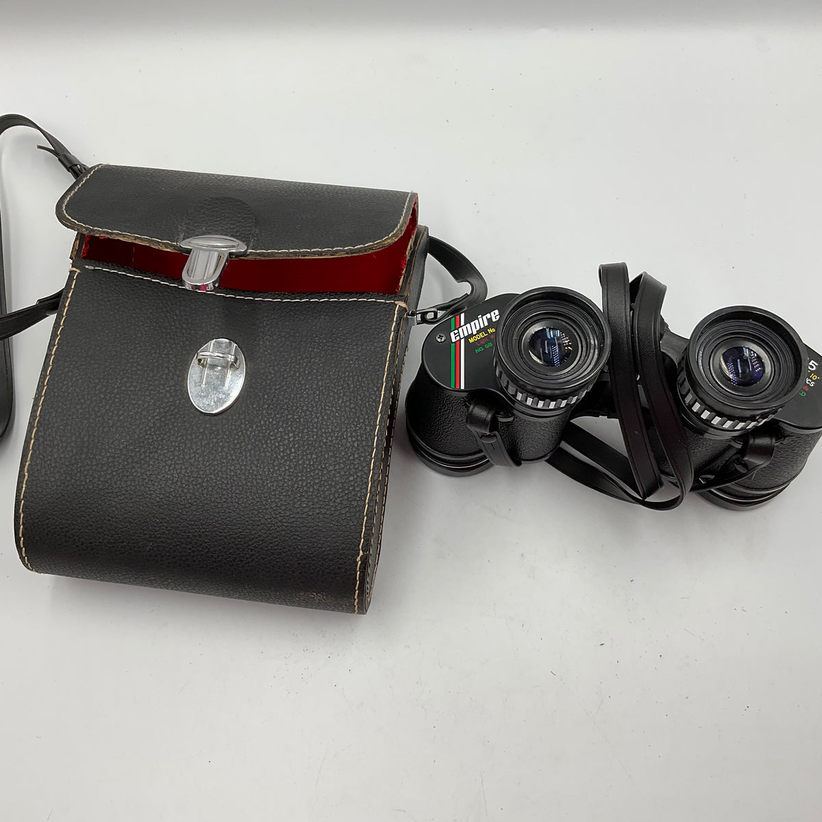 Vintage Empire Model 240 Binoculars In Black Case