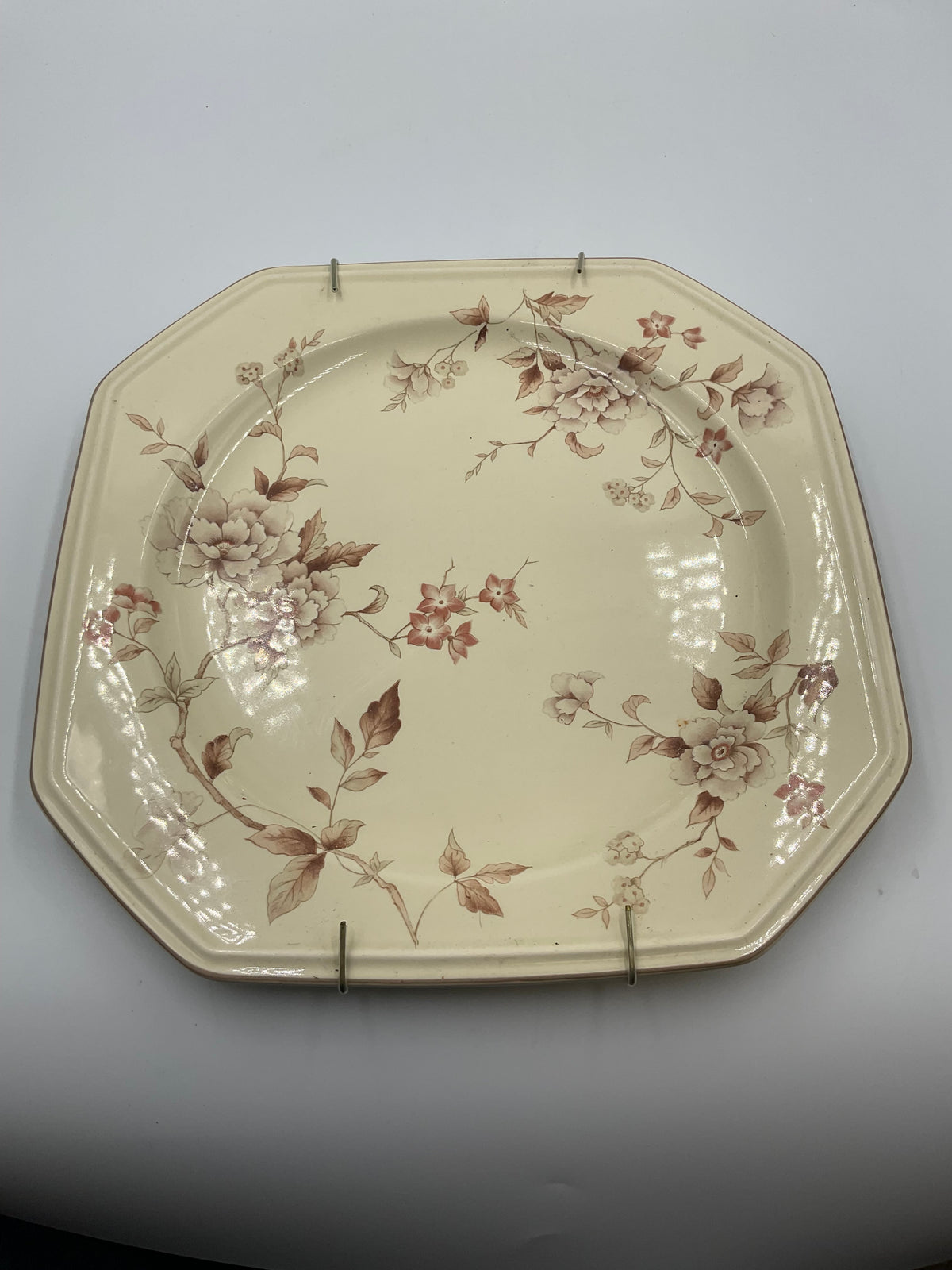 Mikasa Floral Octagonal Dinner Plate