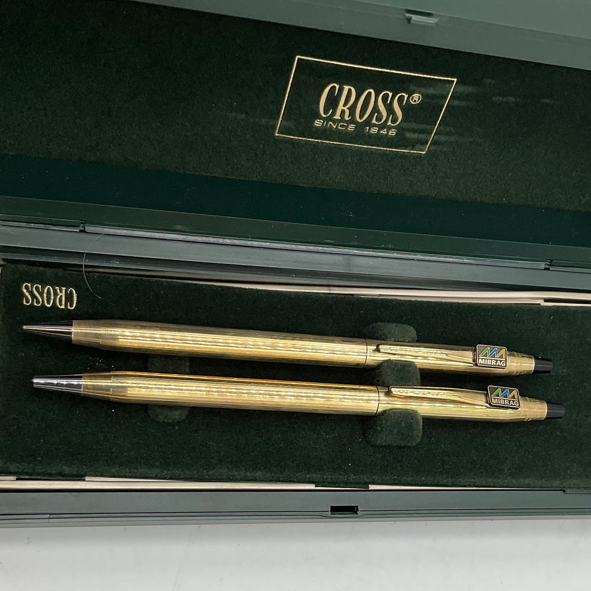 Vintage Cross Ball Point Pen Set In Original Box