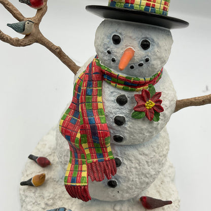 Lenox Feathered Friends Snowman & Birds Lynn Bywaters Figurine