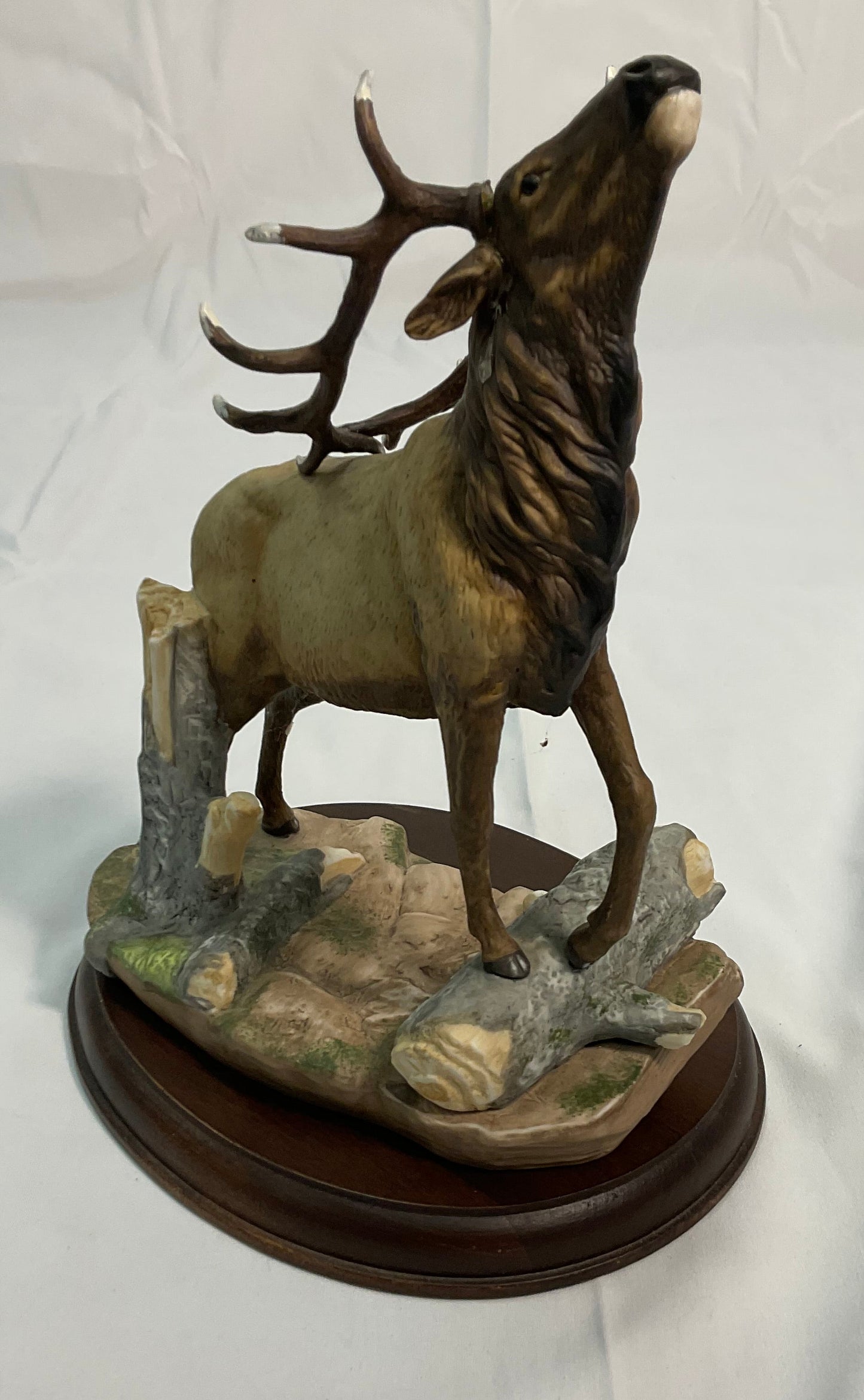 Wilderness Elk Signed Vintage 1993 Masterpiece Porcelain Homco Endangered Species Series
