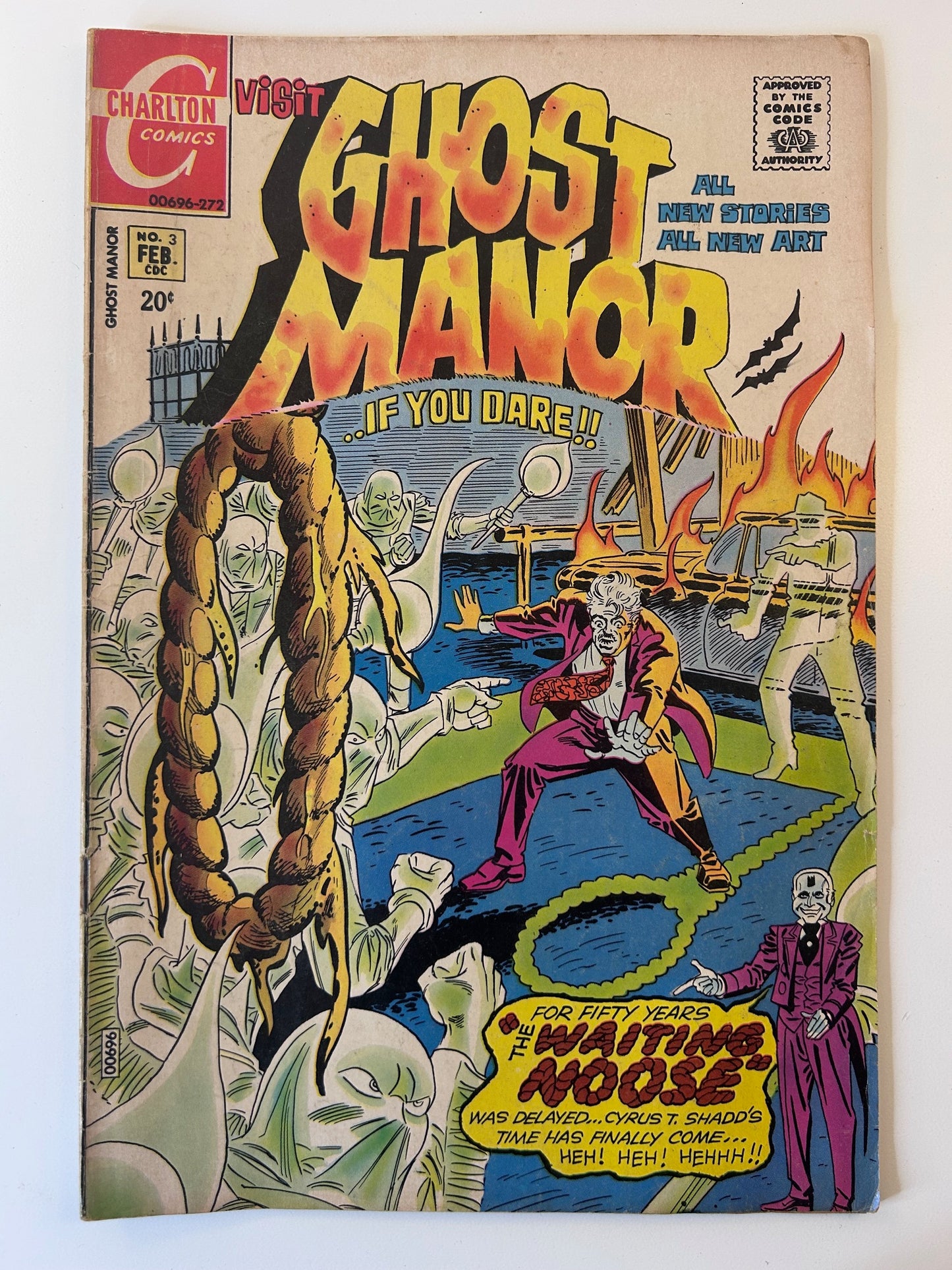 Ghost Manor #3 Visit If You Dare Vintage 1972 Charlton Comic Book
