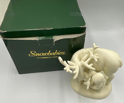 Department 56 Snowbabies I Caribou You #68942 Retired 1999 Figurine w/ Box