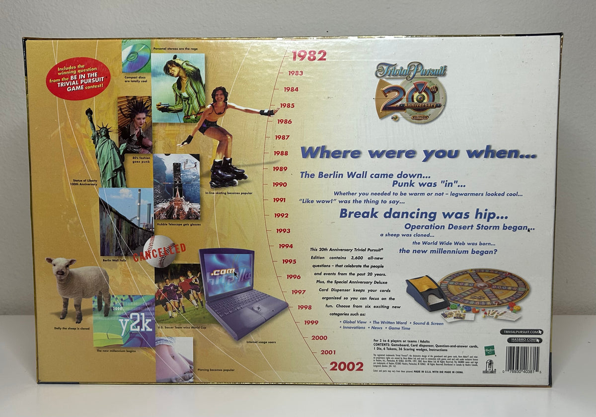 Trivial Pursuit 20th Anniversary Collector's Edition Brand New Sealed Hasbro Games