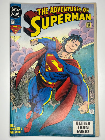 The Adventures of Superman #505 Vintage October 1993 DC Comic Book