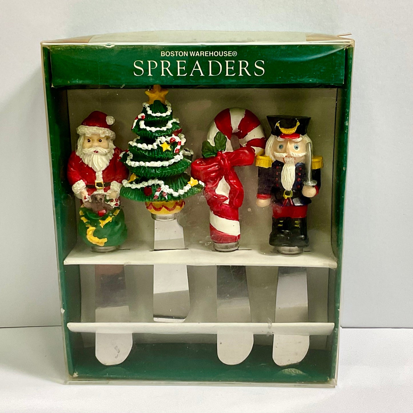 Boston Warehouse Set of 4 Christmas Serving Spreaders New in Original Box