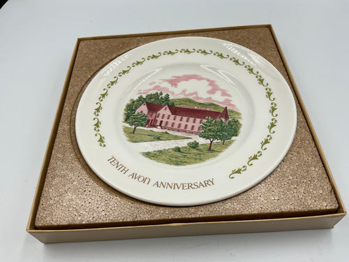 Vintage Avon Tenth Anniversary Collector’s Plate