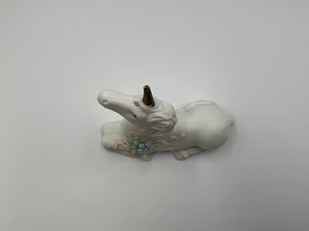 Vintage Ceramic Lying Unicorn figurine