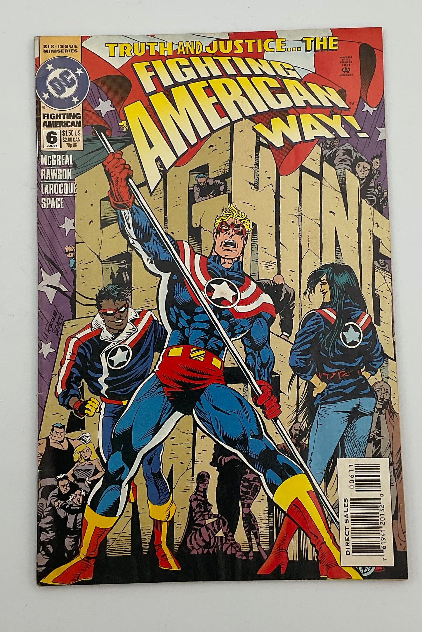 DC Fighting American Way #6 Vintage Jul 1994 Comic Book