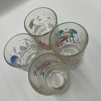 1996 McDonald’s Walt Disney World 25Th Anniversary Tumblers Set Of 4