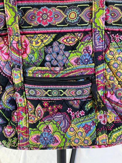 Vera Bradley Symphony in Hue Vibrant Colorful Quilted Large Tote Bag