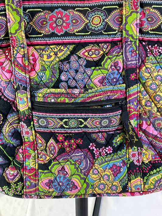 Vera Bradley Symphony in Hue Vibrant Colorful Quilted Large Tote Bag