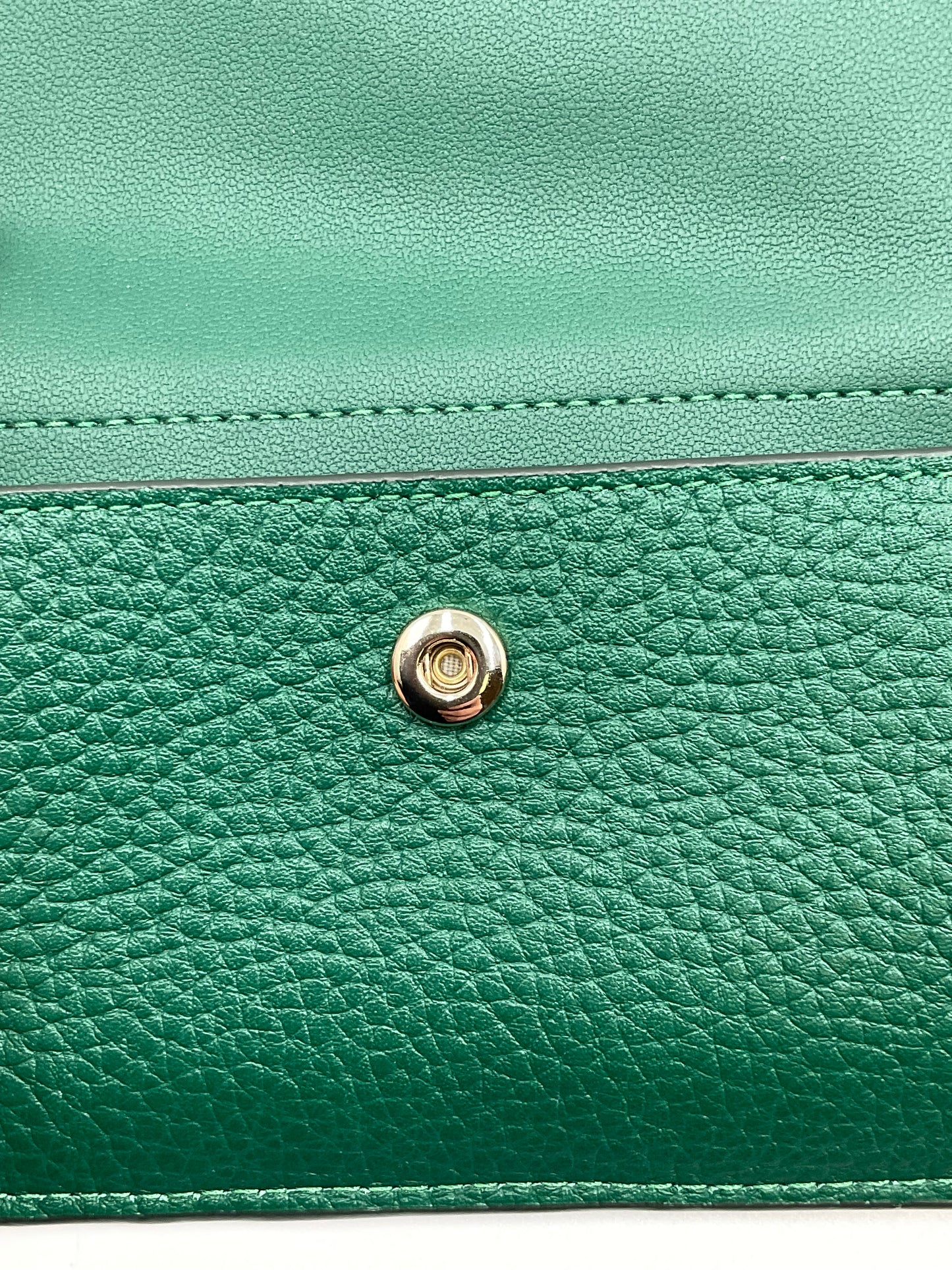 Kate Spade New York Forest Green Pebble Design Leather Wallet