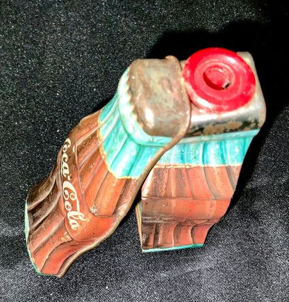 Coca-Cola Tootsie Roll Tin Pencil Sharpener Vintage 1996 Collectible