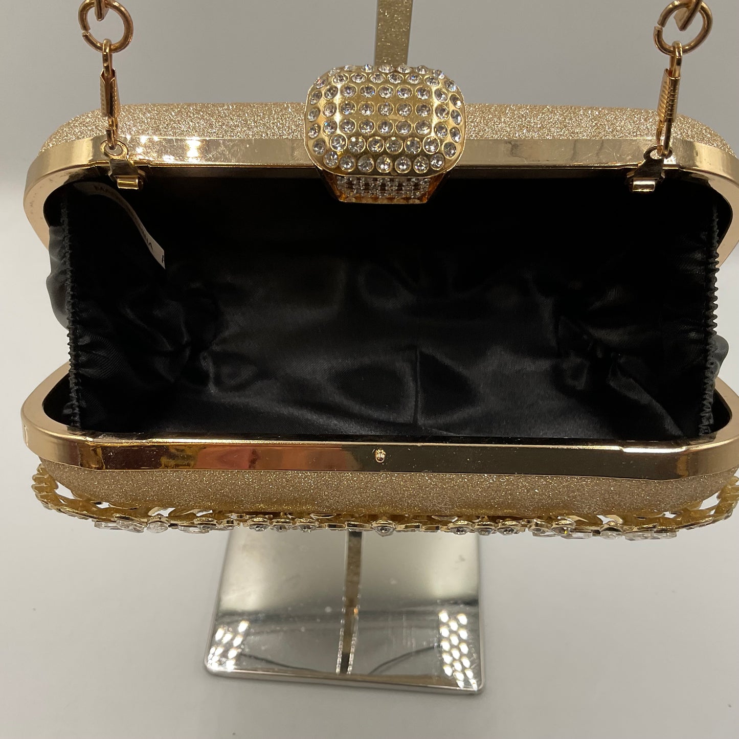 NCQ Rhinestone Evening Clutch with Crystal Accents