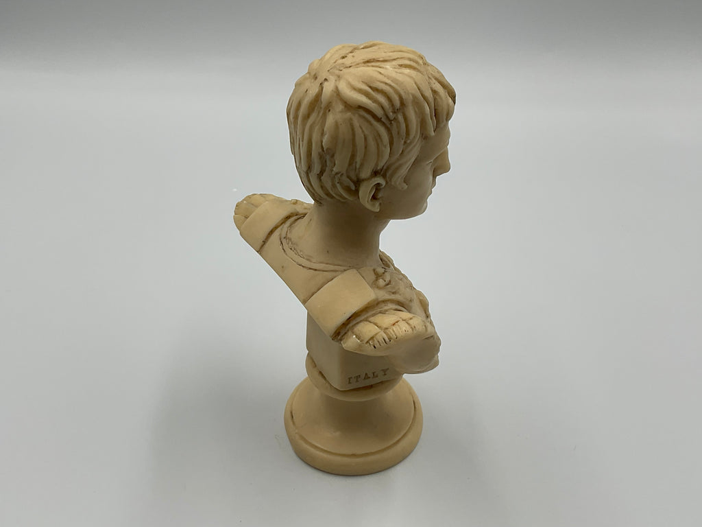 Replica Bust Augustus Caesar Figurine Miniature A.B Italy