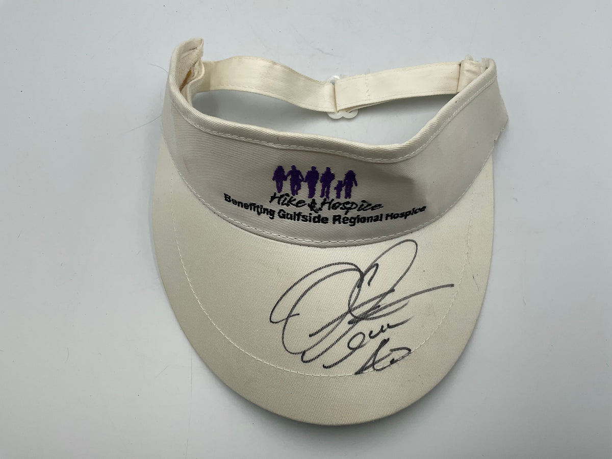 Autographed Visor Hat Hike For Hospice Gulfside Regional Hospital