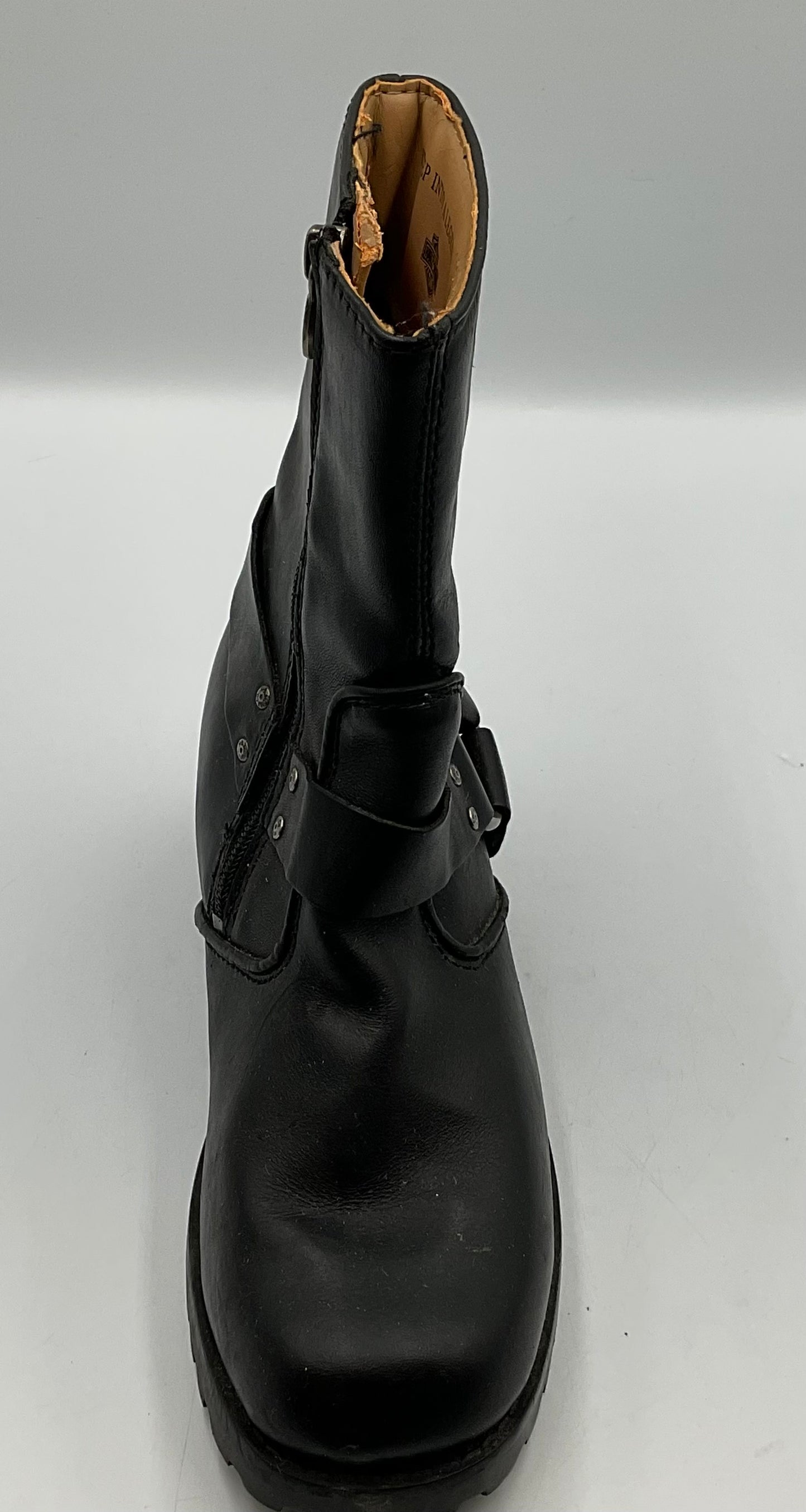 Harley Davidson Women's Leather Boots Medium Black Ashby Size 7 and a Half