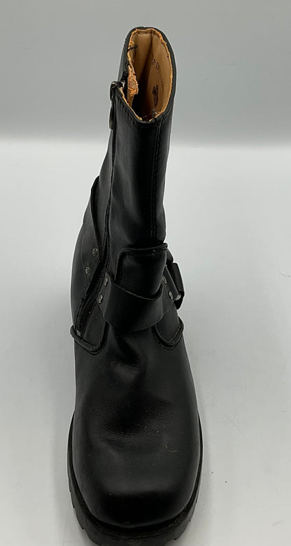 Harley Davidson Women's Leather Boots Medium Black Ashby Size 7 and a Half