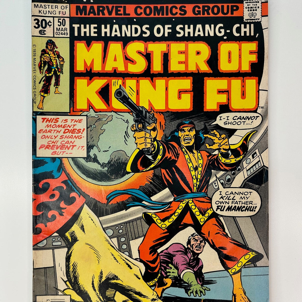 The Hands of Shang-Chi Master of Kung Fu #50 Vintage 1977 Marvel Group Comic Book