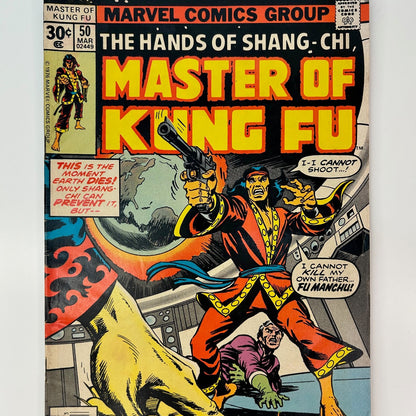 The Hands of Shang-Chi Master of Kung Fu #50 Vintage 1977 Marvel Group Comic Book