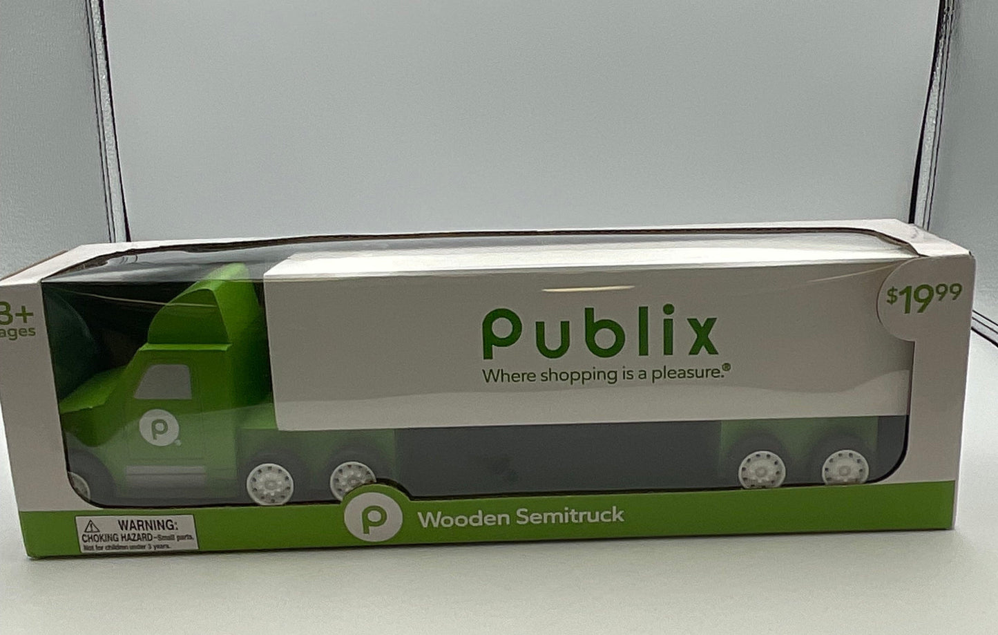 Publix Wooden Semitruck Collectible in Original Box