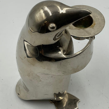 Restoration Hardware (Silver)-Plated Penguin Candle Holder