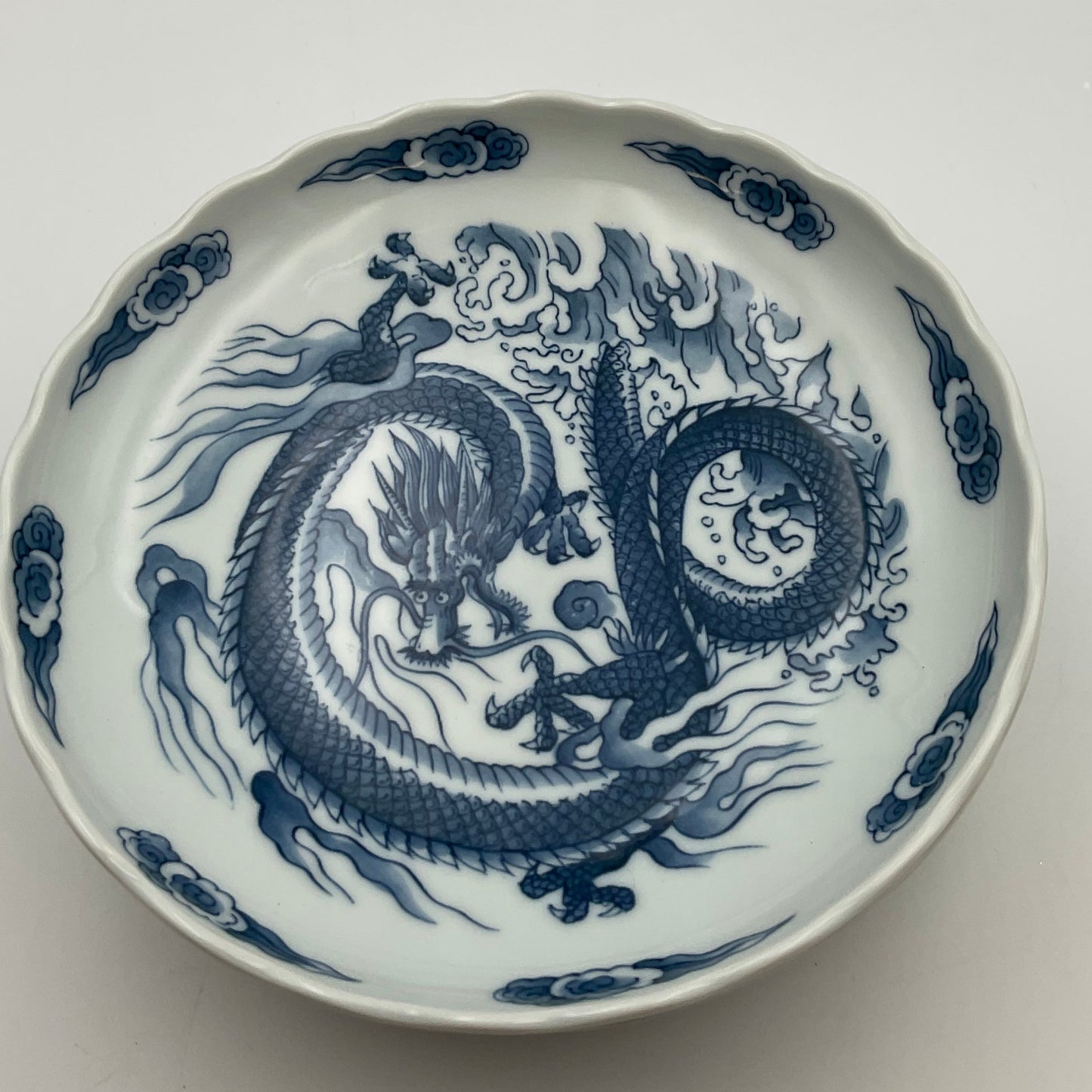 Set of 4- Blue and White Porcelain Decorative Dishes