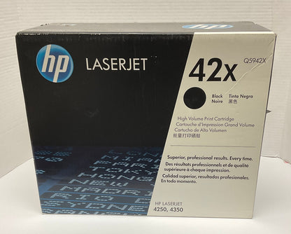 HP LaserJet Printer 42X Black High Yield Toner Cartridge Brand New in Original Box