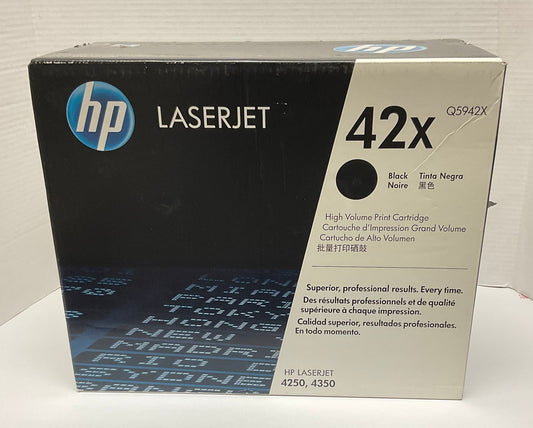 HP LaserJet Printer 42X Black High Yield Toner Cartridge Brand New in Original Box