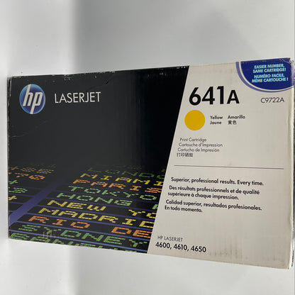 Genuine HP LaserJet 641A Yellow Print Cartridge Sealed Brand New