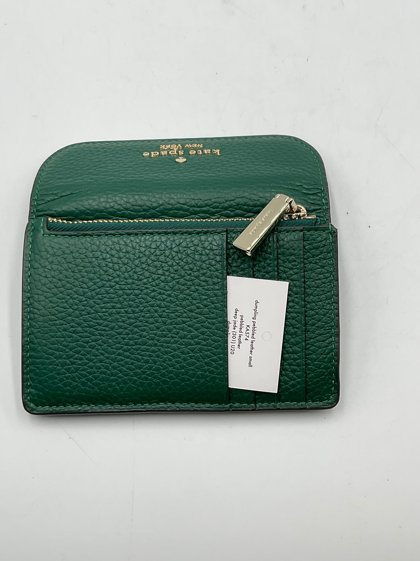 Kate Spade New York Forest Green Pebble Design Leather Wallet
