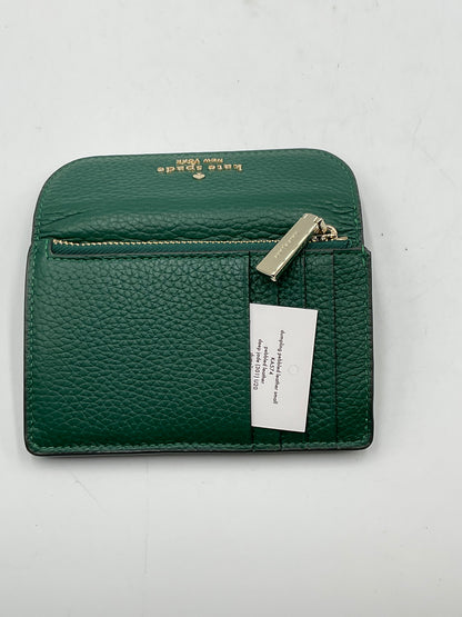 Kate Spade New York Forest Green Pebble Design Leather Wallet