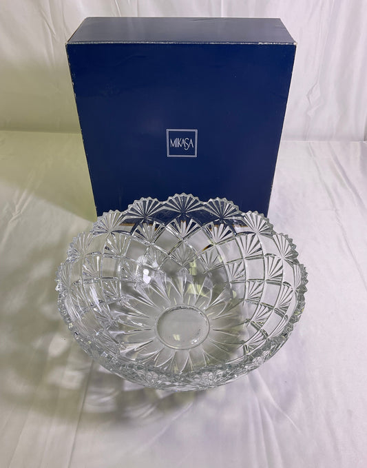 Mikasa Viceroy Crystal VT300/730 Centerpiece Bowl 12in