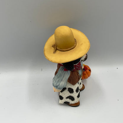 Enesco Mary's Moo Moos Trick Or Treat Ma'am 726044 Halloween Cowboy Cow 2000