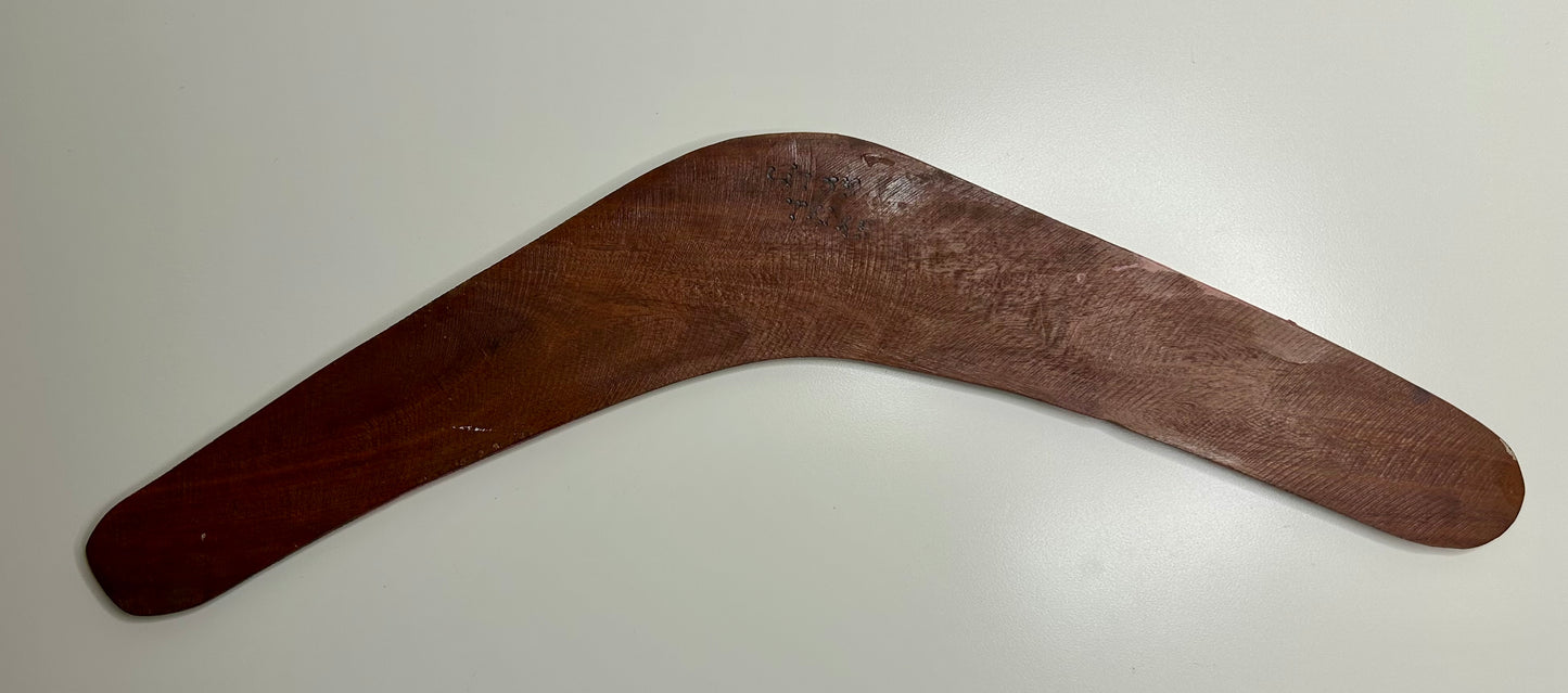 Authentic Hand Carved and Painted Kangaroo Boomerang
