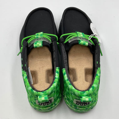 Hey Dude x Minecraft Wally Funk “Creeper” Slip-Ons Size 9