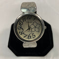 Varsales Silvertone Quartz Hinged Bracelet Style Women's Watch Pre-Owned with New Battery