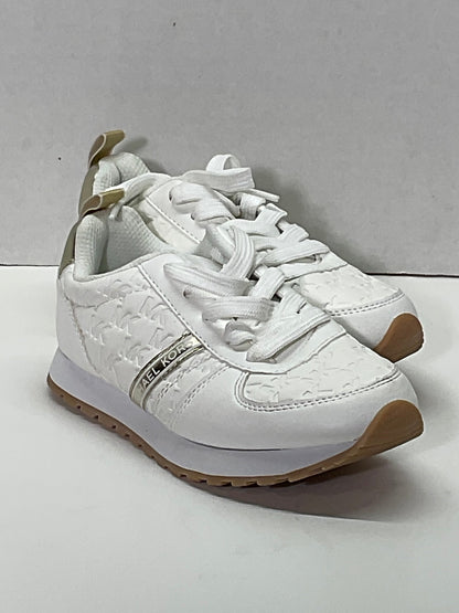 Michael Kors White and Gold Little Kid Big Kid Kerrie 2.0 Girls Shoes Size 13