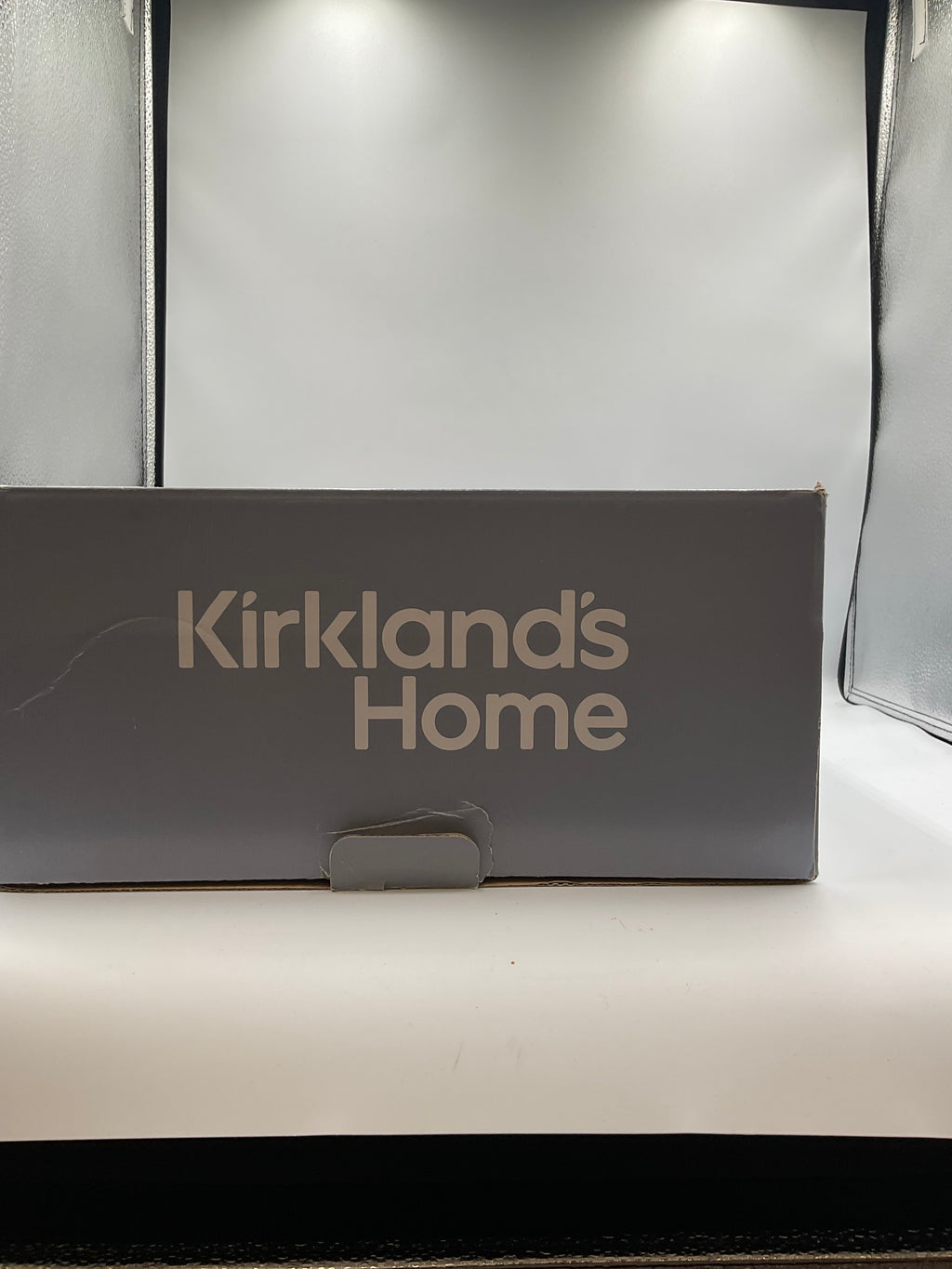 Kirkland home set of 3 glass silver hurricanes
