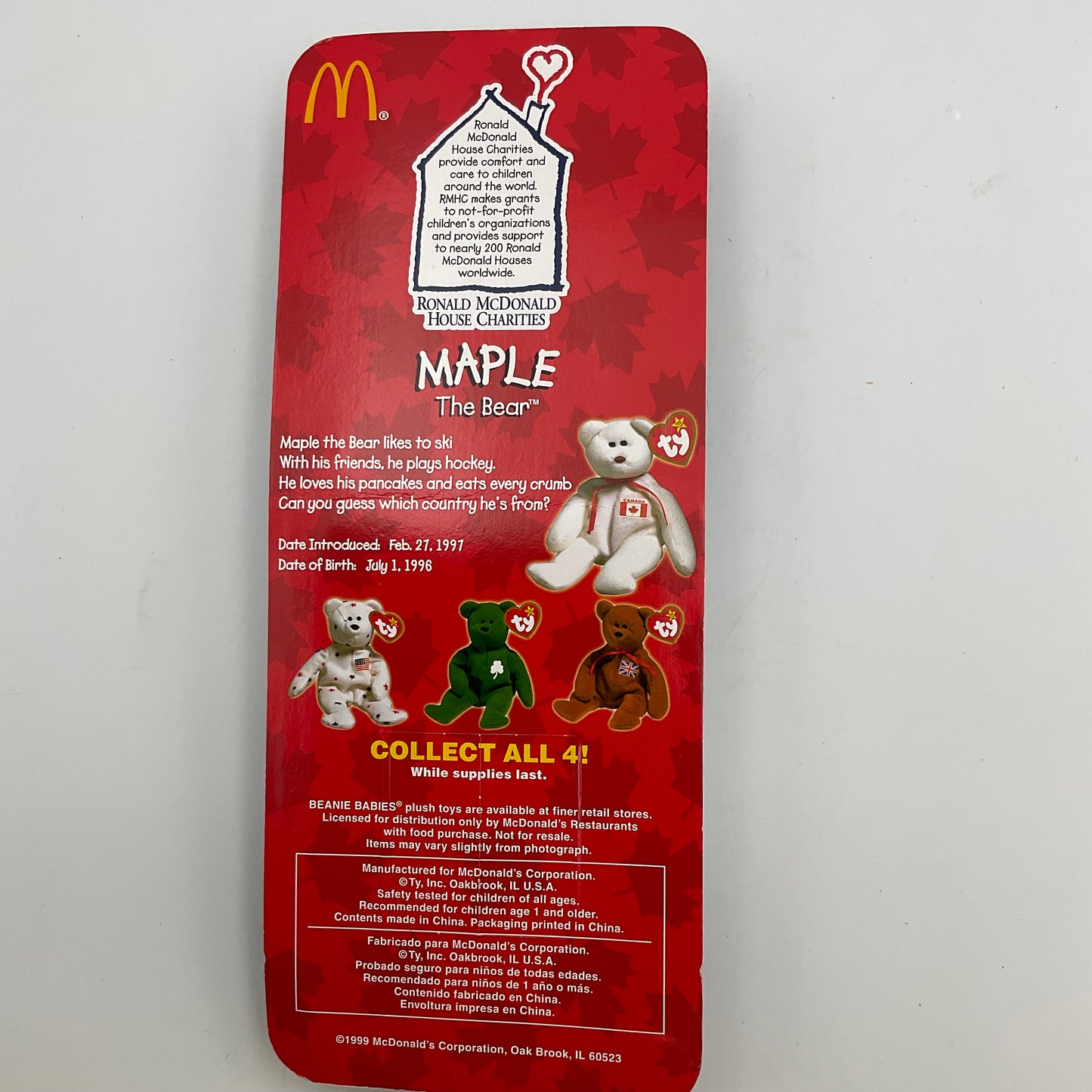 Ty Beanie Maple The Bear