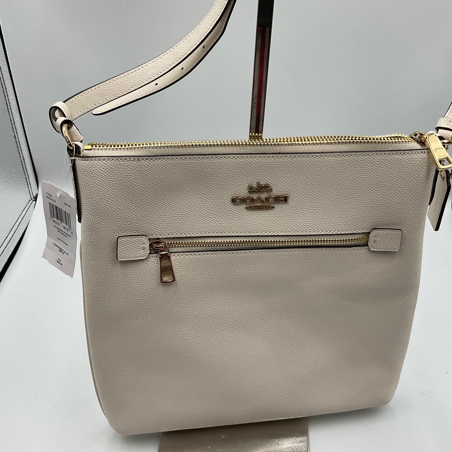 Coach Leather Rowan File Bag IM/Chalk Off White Crossbody New with Tags NWT