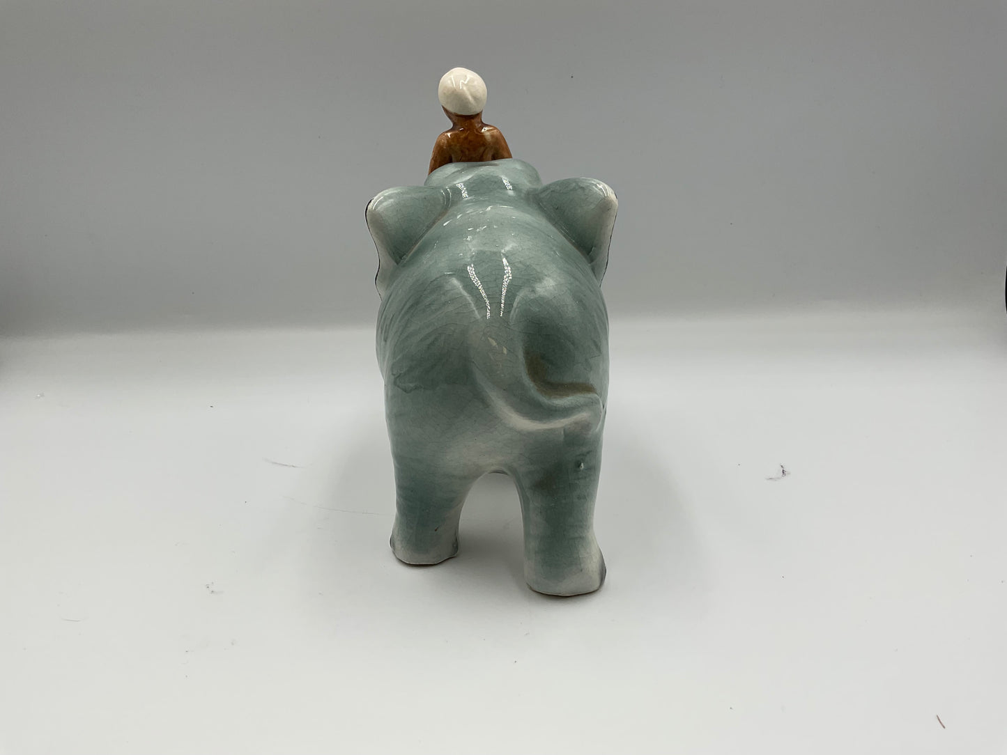 Vintage Elephant Ridden By Boy Figure decor