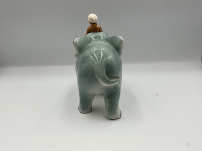 Vintage Elephant Ridden By Boy Figure decor