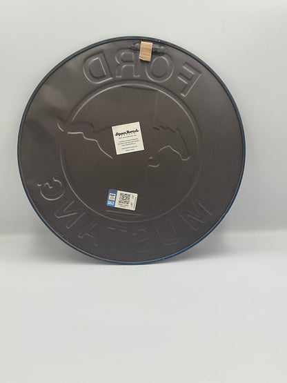 Ford Mustang Round Embossed Tin Sign