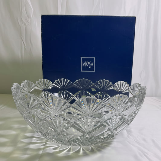 Mikasa Viceroy Crystal Centerpiece Bowl 12 Inches in Original Box VT300/730