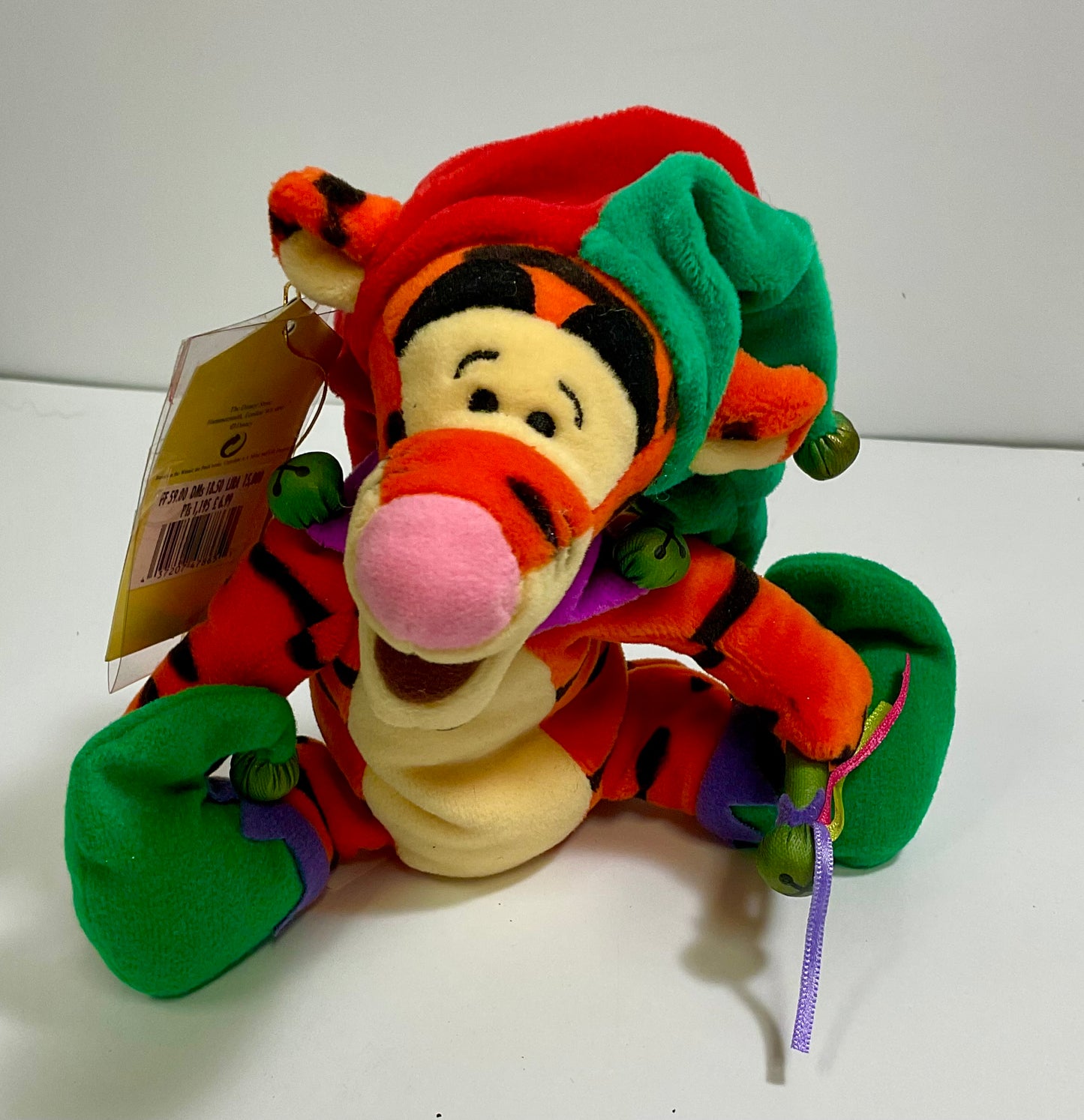 Tigger My First Christmas Vintage Winnie the Pooh & Friends Holiday Mini Beanbag Beanie Plush Disney Collectible